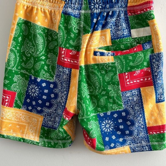 🛍️ Maison Article, Men’s Size Medium Paisley Patchwork Drawstring Shorts - Picture 6 of 8